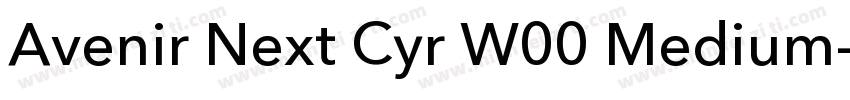 Avenir Next Cyr W00 Medium字体转换